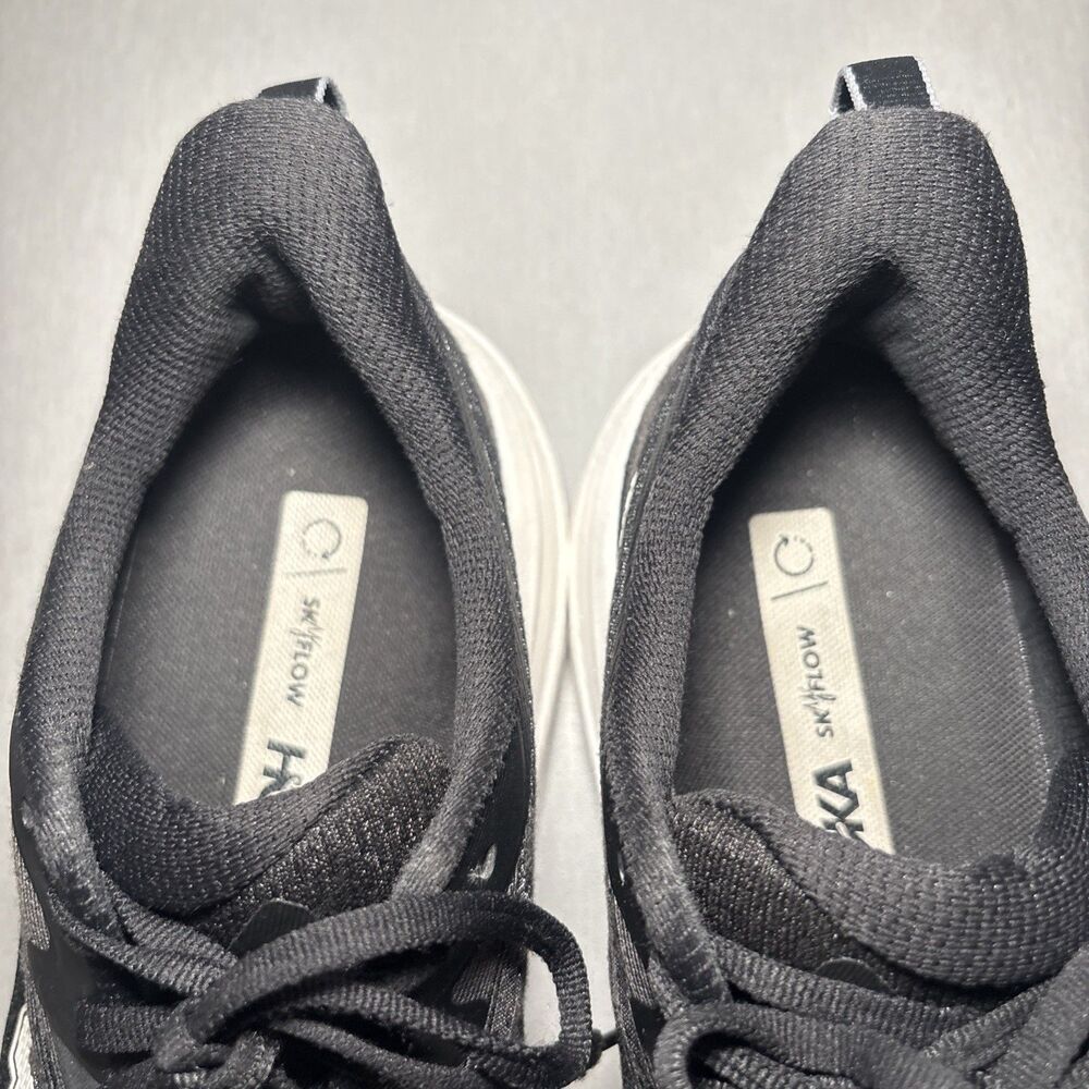 Hoka One One Skyflow Shoes Mens Sz 12 Black White Running Walking Athletic Gym - Picture 13 of 14